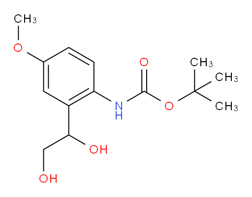 tert-butyl N-[2-(1,2-dihydroxyethyl)-4-methoxyphenyl]carbamate