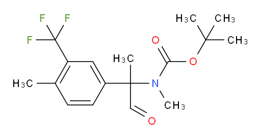 tert-butyl N-methyl-N-{2-[4-methyl-3-(trifluoromethyl)phenyl]-1-oxopropan-2-yl}carbamate