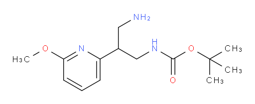 tert-butyl N-[3-amino-2-(6-methoxypyridin-2-yl)propyl]carbamate