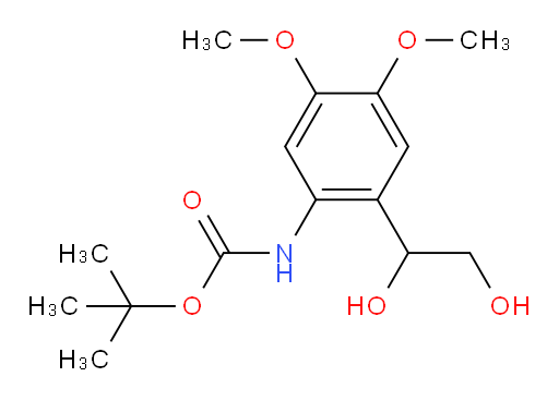 tert-butyl N-[2-(1,2-dihydroxyethyl)-4,5-dimethoxyphenyl]carbamate