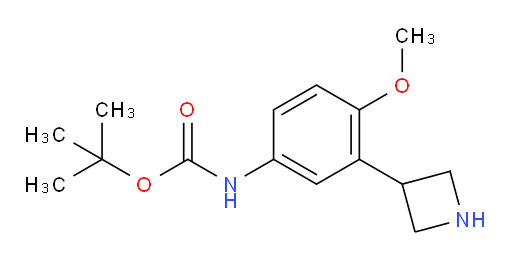 tert-butyl N-[3-(azetidin-3-yl)-4-methoxyphenyl]carbamate