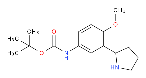 tert-butyl N-[4-methoxy-3-(pyrrolidin-2-yl)phenyl]carbamate