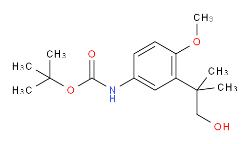 tert-butyl N-[3-(1-hydroxy-2-methylpropan-2-yl)-4-methoxyphenyl]carbamate
