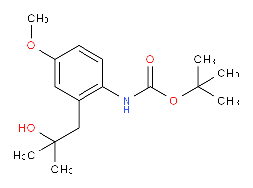tert-butyl N-[2-(2-hydroxy-2-methylpropyl)-4-methoxyphenyl]carbamate