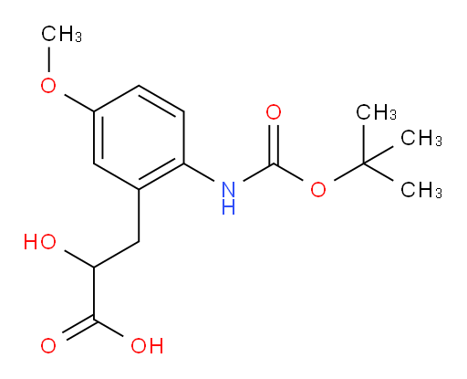 3-(2-{[(tert-butoxy)carbonyl]amino}-5-methoxyphenyl)-2-hydroxypropanoic acid