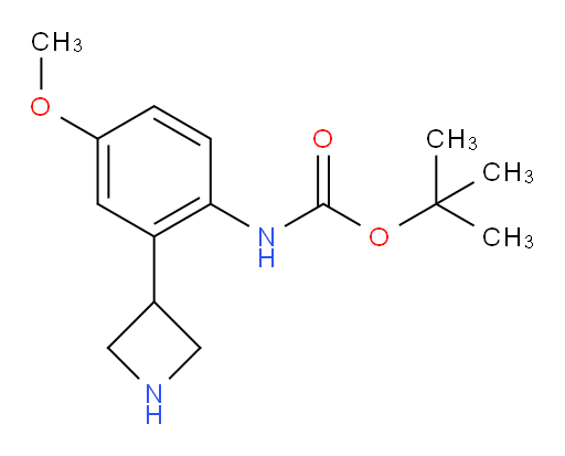 tert-butyl N-[2-(azetidin-3-yl)-4-methoxyphenyl]carbamate