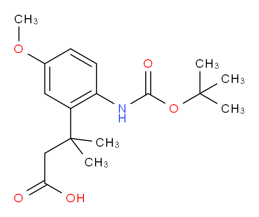3-(2-{[(tert-butoxy)carbonyl]amino}-5-methoxyphenyl)-3-methylbutanoic acid