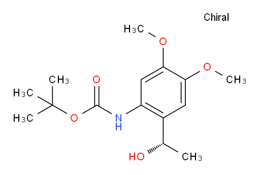 tert-butyl N-{2-[(1S)-1-hydroxyethyl]-4,5-dimethoxyphenyl}carbamate