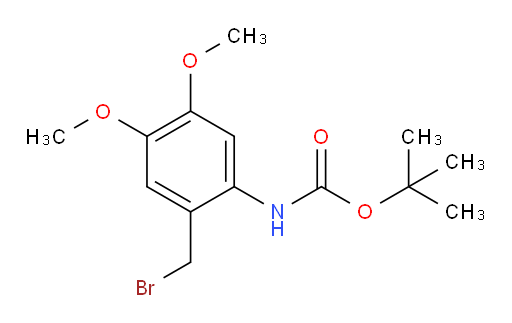 tert-butyl N-[2-(bromomethyl)-4,5-dimethoxyphenyl]carbamate