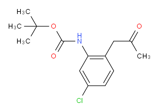 tert-butyl N-[5-chloro-2-(2-oxopropyl)phenyl]carbamate
