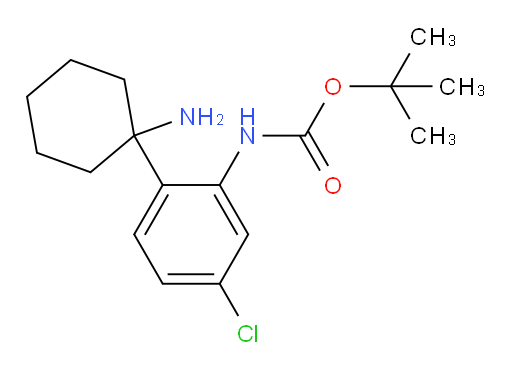 tert-butyl N-[2-(1-aminocyclohexyl)-5-chlorophenyl]carbamate
