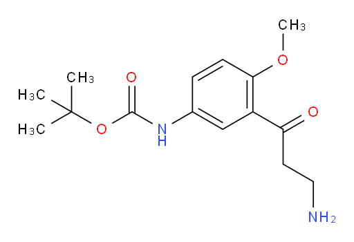 tert-butyl N-[3-(3-aminopropanoyl)-4-methoxyphenyl]carbamate