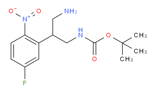 tert-butyl N-[3-amino-2-(5-fluoro-2-nitrophenyl)propyl]carbamate