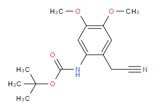 tert-butyl N-[2-(cyanomethyl)-4,5-dimethoxyphenyl]carbamate