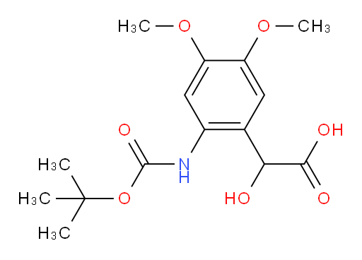 2-(2-{[(tert-butoxy)carbonyl]amino}-4,5-dimethoxyphenyl)-2-hydroxyacetic acid