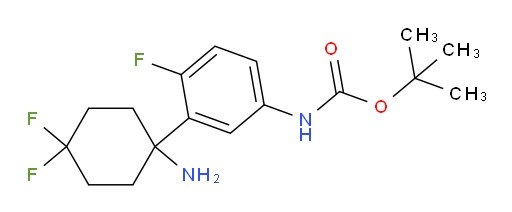 tert-butyl N-[3-(1-amino-4,4-difluorocyclohexyl)-4-fluorophenyl]carbamate
