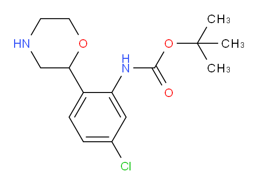 tert-butyl N-[5-chloro-2-(morpholin-2-yl)phenyl]carbamate