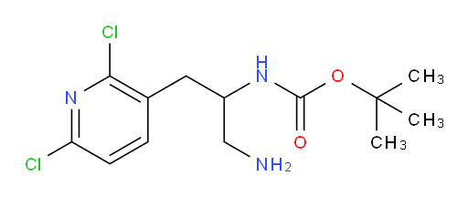 tert-butyl N-[1-amino-3-(2,6-dichloropyridin-3-yl)propan-2-yl]carbamate