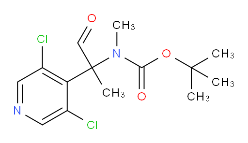 tert-butyl N-[2-(3,5-dichloropyridin-4-yl)-1-oxopropan-2-yl]-N-methylcarbamate