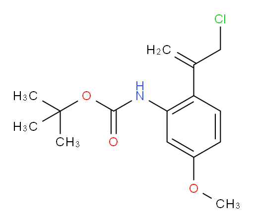 tert-butyl N-[2-(3-chloroprop-1-en-2-yl)-5-methoxyphenyl]carbamate