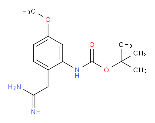 tert-butyl N-[2-(carbamimidoylmethyl)-5-methoxyphenyl]carbamate