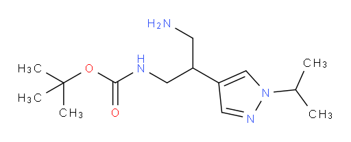 tert-butyl N-{3-amino-2-[1-(propan-2-yl)-1H-pyrazol-4-yl]propyl}carbamate