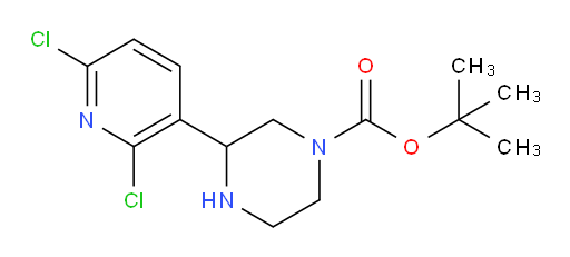 tert-butyl 3-(2,6-dichloropyridin-3-yl)piperazine-1-carboxylate