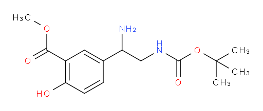methyl 5-(1-amino-2-{[(tert-butoxy)carbonyl]amino}ethyl)-2-hydroxybenzoate