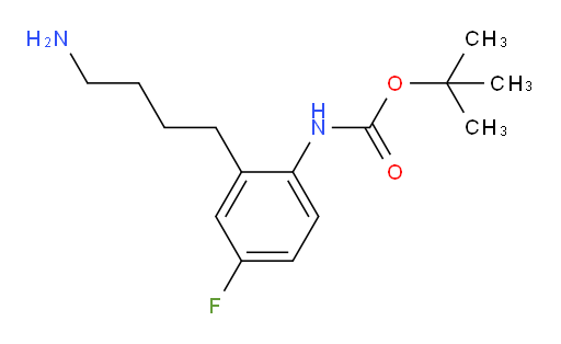tert-butyl N-[2-(4-aminobutyl)-4-fluorophenyl]carbamate