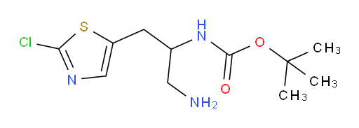 tert-butyl N-[1-amino-3-(2-chloro-1,3-thiazol-5-yl)propan-2-yl]carbamate