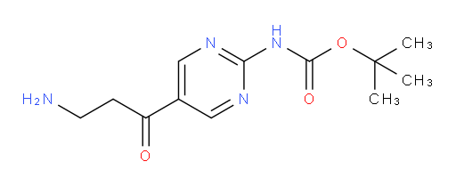 tert-butyl N-[5-(3-aminopropanoyl)pyrimidin-2-yl]carbamate
