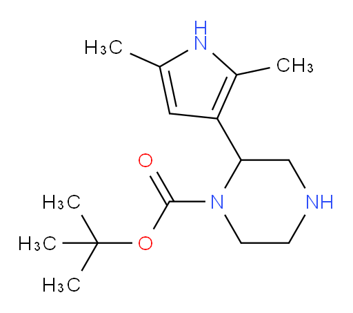 tert-butyl 2-(2,5-dimethyl-1H-pyrrol-3-yl)piperazine-1-carboxylate