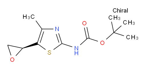 tert-butyl N-{4-methyl-5-[(2S)-oxiran-2-yl]-1,3-thiazol-2-yl}carbamate