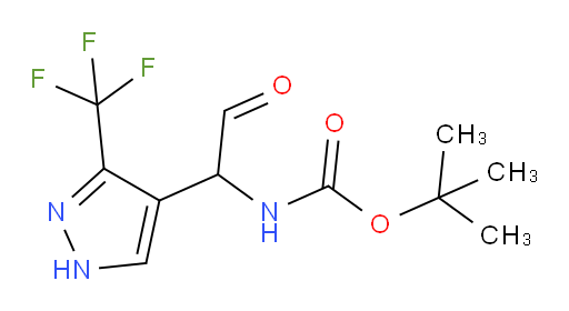 tert-butyl N-{2-oxo-1-[3-(trifluoromethyl)-1H-pyrazol-4-yl]ethyl}carbamate
