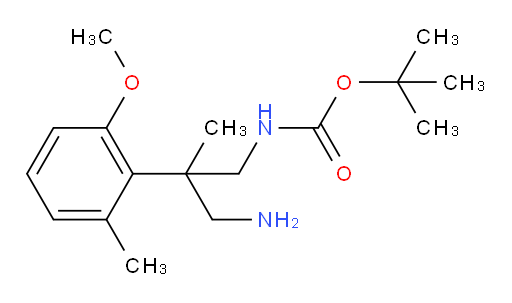 tert-butyl N-[3-amino-2-(2-methoxy-6-methylphenyl)-2-methylpropyl]carbamate