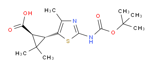 rac-(1R,3R)-3-(2-{[(tert-butoxy)carbonyl]amino}-4-methyl-1,3-thiazol-5-yl)-2,2-dimethylcyclopropane-1-carboxylic acid