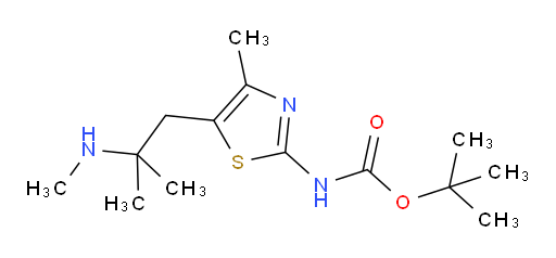 tert-butyl N-{4-methyl-5-[2-methyl-2-(methylamino)propyl]-1,3-thiazol-2-yl}carbamate