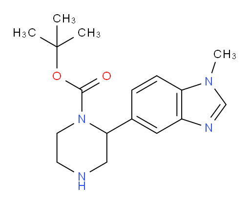 tert-butyl 2-(1-methyl-1H-1,3-benzodiazol-5-yl)piperazine-1-carboxylate