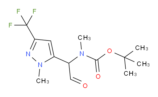 tert-butyl N-methyl-N-{1-[1-methyl-3-(trifluoromethyl)-1H-pyrazol-5-yl]-2-oxoethyl}carbamate