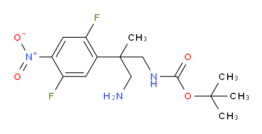 tert-butyl N-[3-amino-2-(2,5-difluoro-4-nitrophenyl)-2-methylpropyl]carbamate