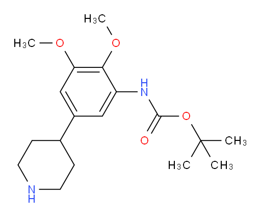 tert-butyl N-[2,3-dimethoxy-5-(piperidin-4-yl)phenyl]carbamate