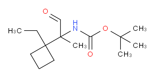 tert-butyl N-[2-(1-ethylcyclobutyl)-1-oxopropan-2-yl]carbamate
