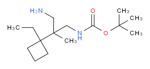 tert-butyl N-[3-amino-2-(1-ethylcyclobutyl)-2-methylpropyl]carbamate