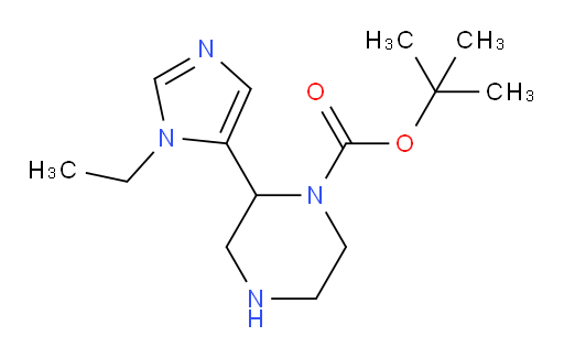 tert-butyl 2-(1-ethyl-1H-imidazol-5-yl)piperazine-1-carboxylate