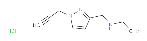 ethyl({[1-(prop-2-yn-1-yl)-1H-pyrazol-3-yl]methyl})amine hydrochloride