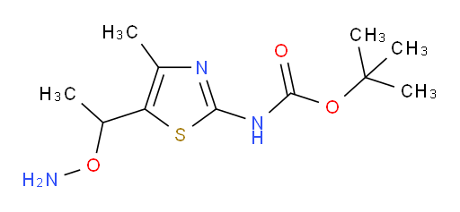 tert-butyl N-{5-[1-(aminooxy)ethyl]-4-methyl-1,3-thiazol-2-yl}carbamate