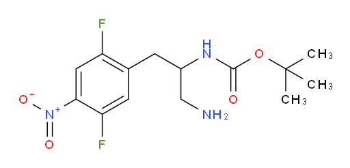 tert-butyl N-[1-amino-3-(2,5-difluoro-4-nitrophenyl)propan-2-yl]carbamate