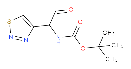 tert-butyl N-[2-oxo-1-(1,2,3-thiadiazol-4-yl)ethyl]carbamate