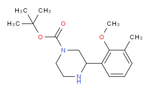 tert-butyl 3-(2-methoxy-3-methylphenyl)piperazine-1-carboxylate