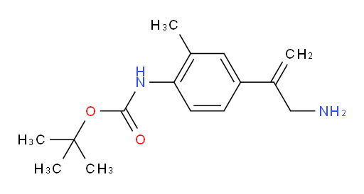 tert-butyl N-[4-(3-aminoprop-1-en-2-yl)-2-methylphenyl]carbamate